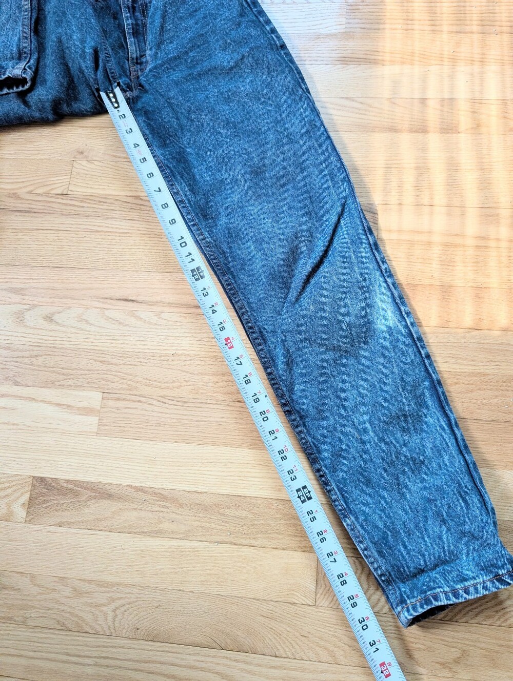 Vintage 1980s Levi's "Student" 100% Cotton Acid Washed Jeans W28 L30 - Picture 11 of 11